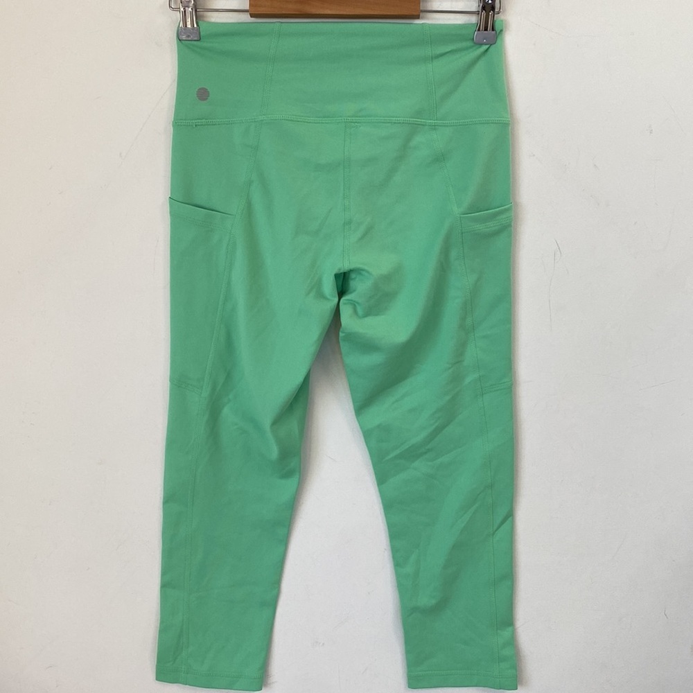Z by Zella High Waist 7/8‎ Length Leggings with Pockets, Green Marine, Sz S, NWT - Picture 8 of 10